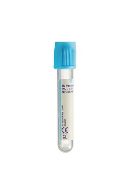 Mynd Vacutainer Na-citrat 2,7 ml blóðtökuglös