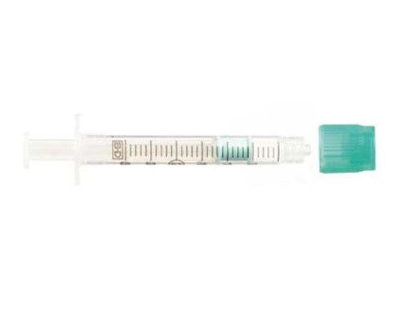 Mynd Blóðgassprautur Preset Luer-lock 3 ml