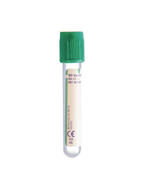 Mynd Vacutainer Na-Heparin blóðtökuglas 4 ml