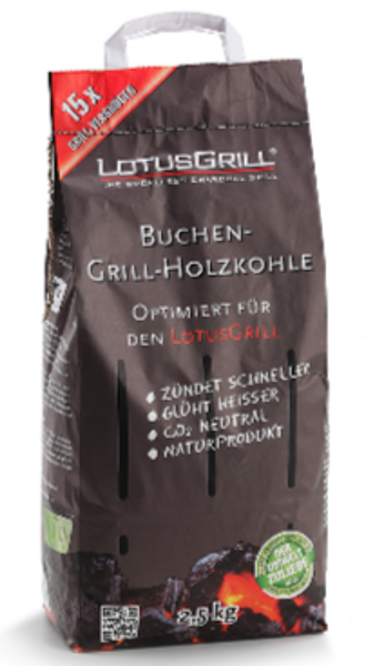 Mynd Grillkol viðar LotusGrill 2,5kg