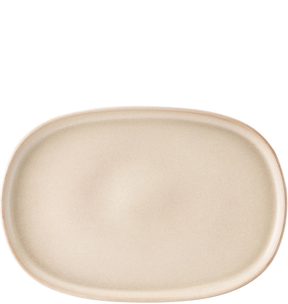 Mynd Pico kremaður oval diskur 33x23cm